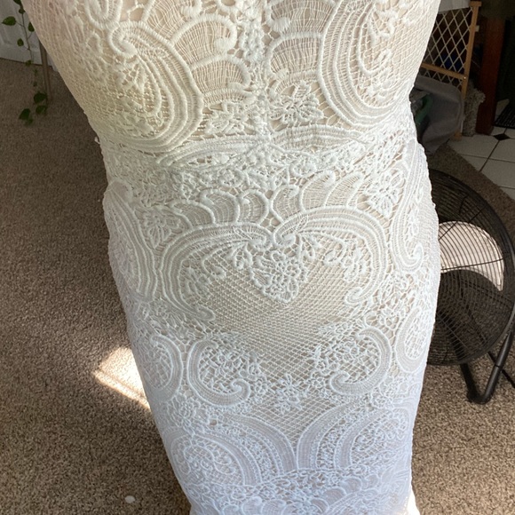 NWT Boho Lace Wedding Dress - Picture 7 of 12